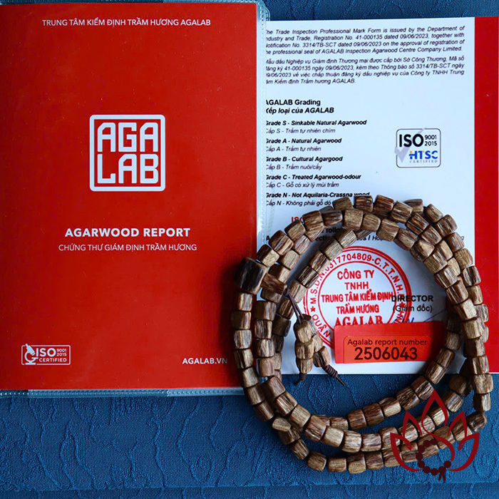 Vòng Trầm Hương 108 Hạt | 6 Ly | Trầm kiến Tự Nhiên